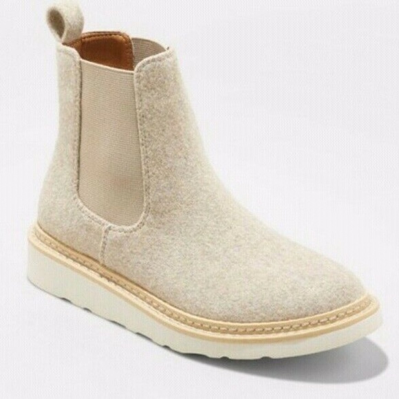 wool chelsea boots